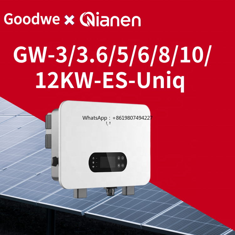 Hybrid Solar Inverter - Inverter Ibrido Solare GW-3/3.6/5/6/8/10/12KW-ES-Uniq-1 Monofase 1/2