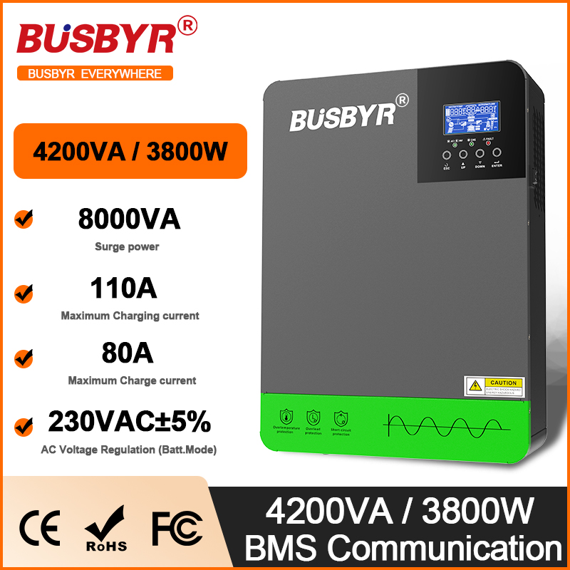 Mppt Charge Controller - 4.2KW 6.2KW Inverter solari ibridi 24V