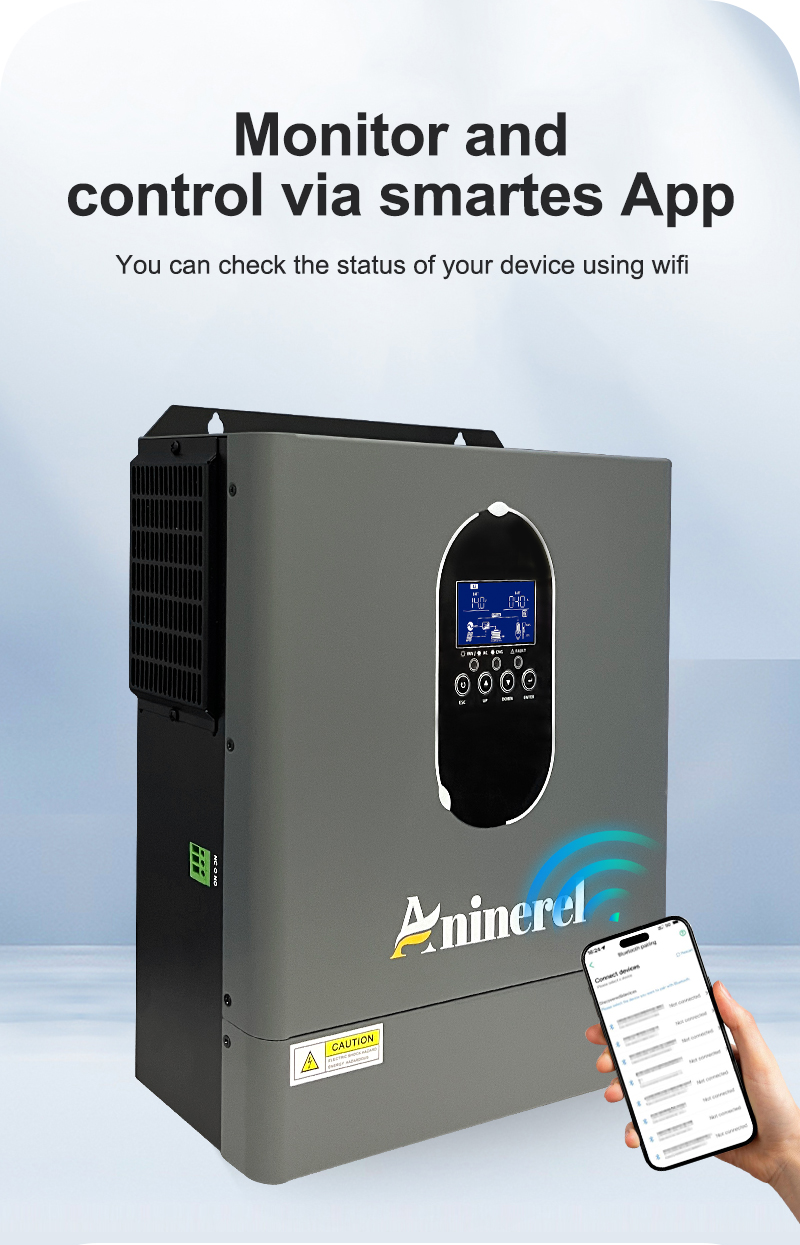 Inverter solare ibrido Aninere - Mppt Charge Controller recensione e prezzo